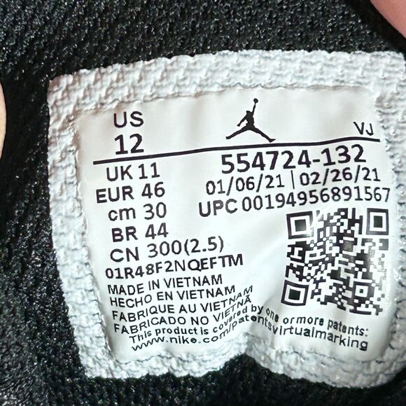 Nike Air Jordan 1 Shoes Mens 12 Green Black White Mid Tropical Twist 554724-132 - Picture 7 of 7